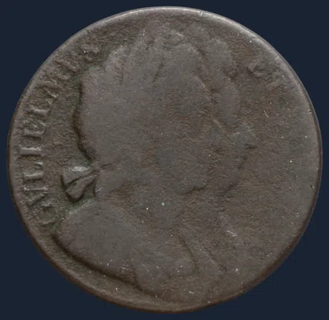 1/2 Penny 1694 Willem III en Maria II - halfpenny Engeland