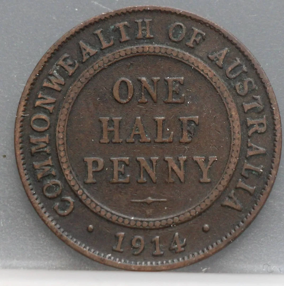 1/2 Penny 1914 Australië — Brons voorzijde