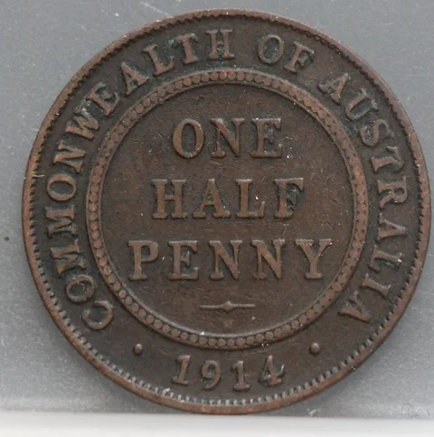 1/2 Penny 1914 Australië — Brons