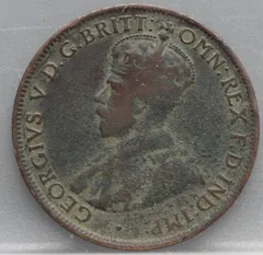 1/2 Penny 1915 Australië Brons achterzijde