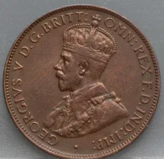 1/2 Penny 1933 Australië - Brons achterzijde