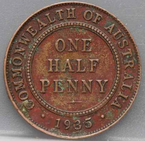 1/2 Penny 1935 Australië — Brons