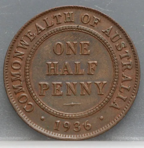 1/2 Penny 1936 Australië — Brons