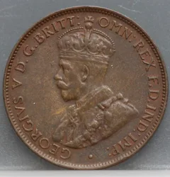 1/2 Penny 1936 Australië — Brons achterzijde