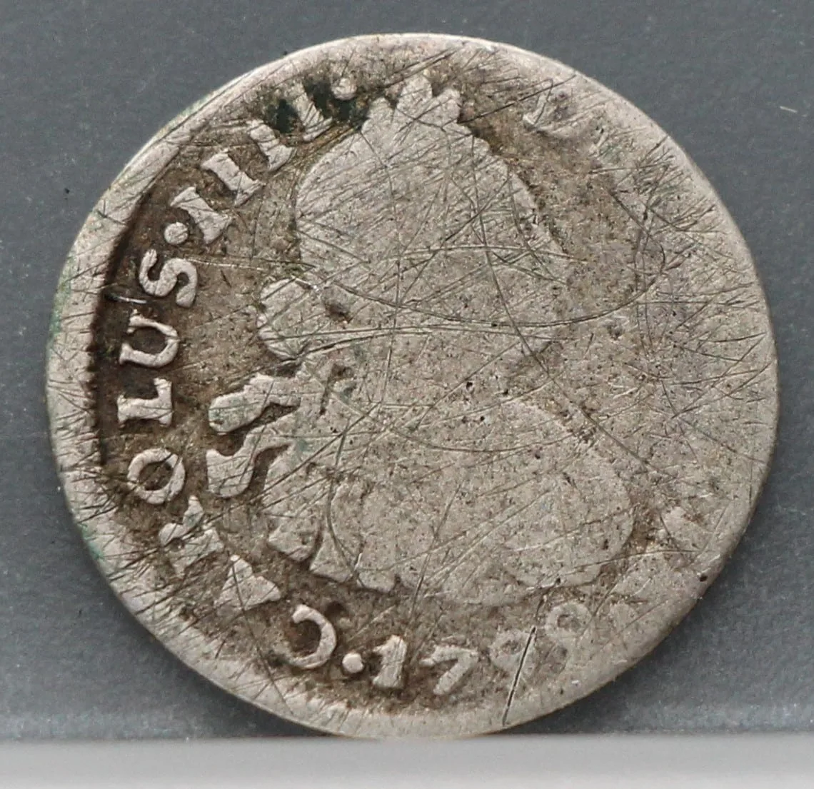 1/2 Real 1799 Mexico — Zilver (Spanje) voorzijde