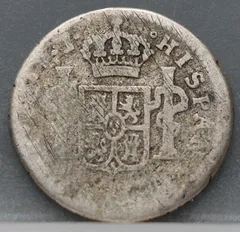 1/2 Real 1799 Mexico — Zilver (Spanje) achterzijde