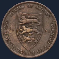 1/24 Shilling 1894 Jersey