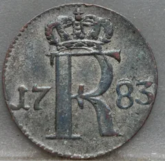 1/24 Thaler 1783 Pruisen — Zilver achterzijde, Zilver (Ag)