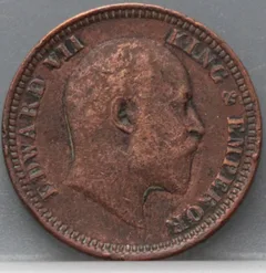 1/4 Anna 1904 Brits-India achterzijde