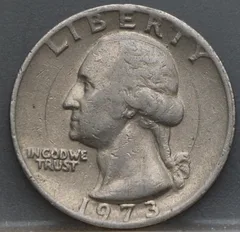 1/4 Dollar 1973 USA — Washington, cupro-nikkel voorzijde