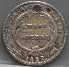 1/4 Gulden 1827 Nederlands-Indië — Zilver voorzijde