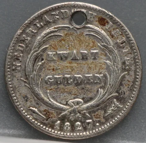 1/4 Gulden 1827 Nederlands-Indië — Zilver