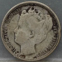 1/4 Gulden 1900 Curaçao — Zilver voorzijde