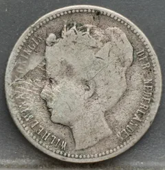1/4 Gulden 1900 Curaçao — Zilver voorzijde