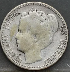 1/4 Gulden 1900 Curaçao — Zilver voorzijde