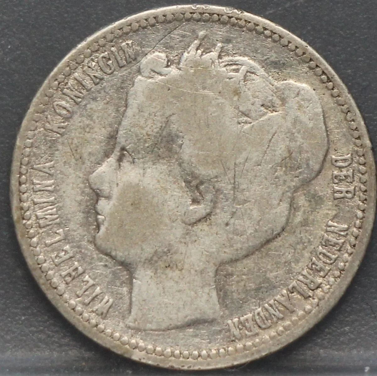 1/4 Gulden 1900 Curacao — Zilver voorzijde, Curaçao