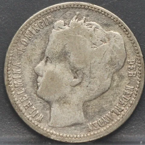 1/4 Gulden 1900 Curacao — Zilver