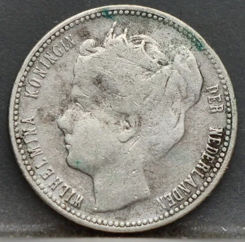 1/4 Gulden 1900 Curacao — Zilver