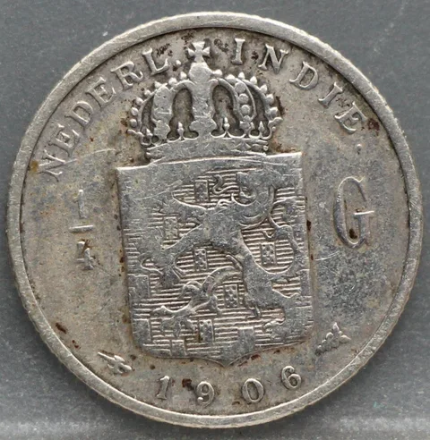 1/4 Gulden 1906 Nederlands-Indië — Zilver