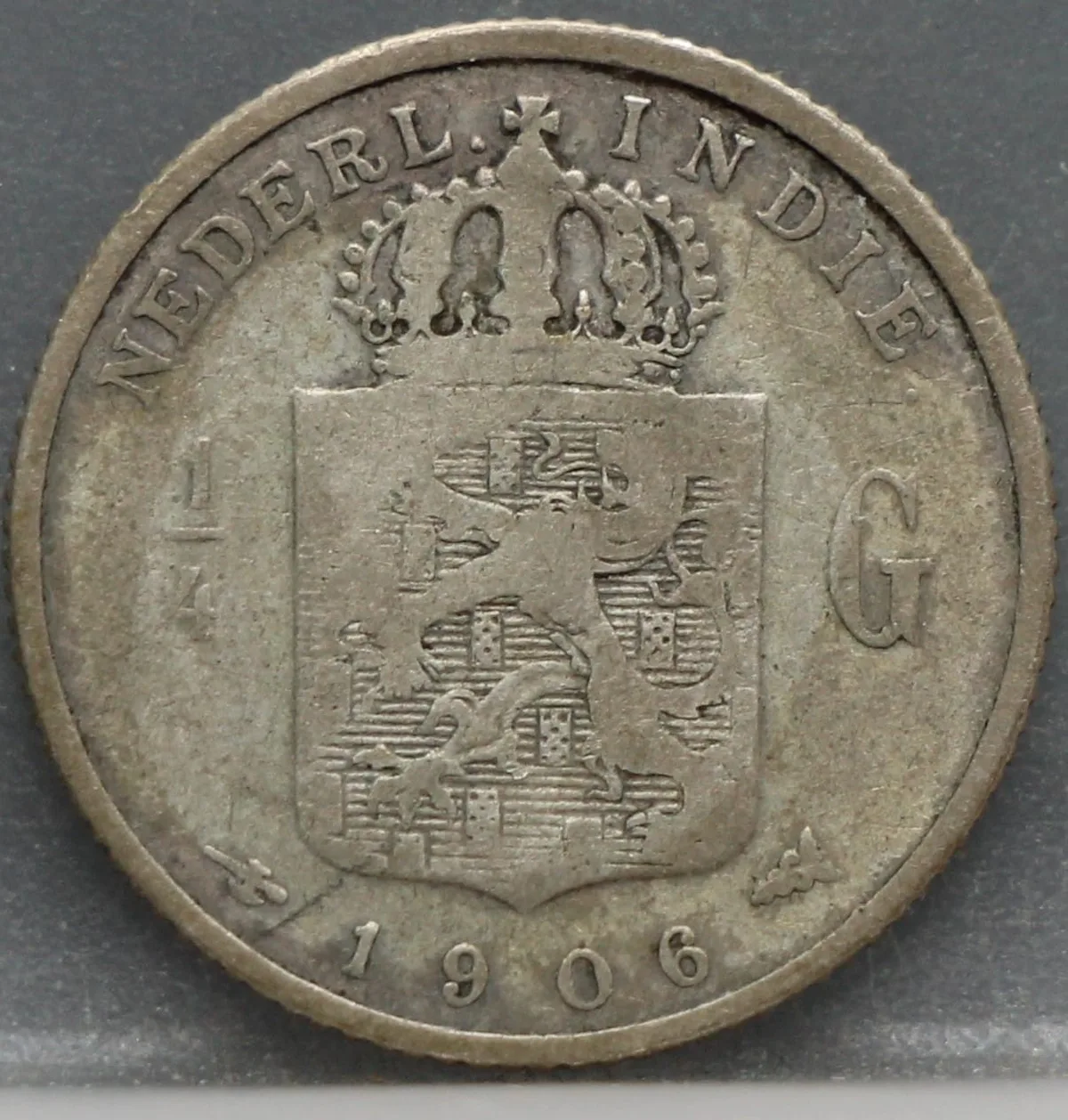 1/4 Gulden 1906 Nederlands-Indië — Zilver voorzijde