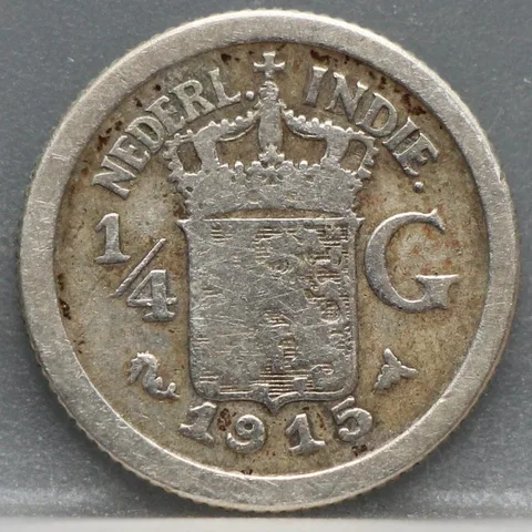 1/4 Gulden 1915 Nederlands-Indië — Zilver