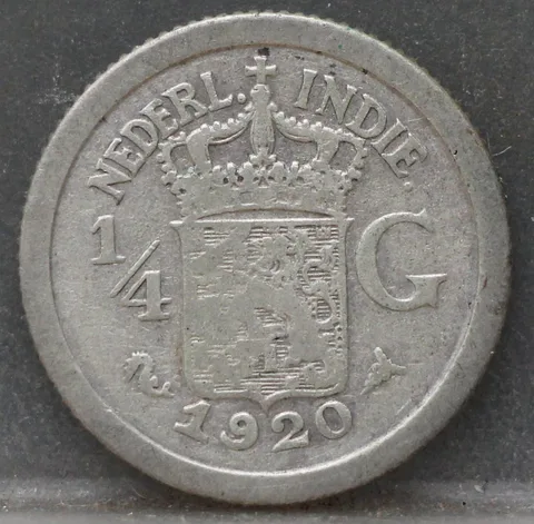 1/4 Gulden 1920 Nederlands-Indië — Zilver