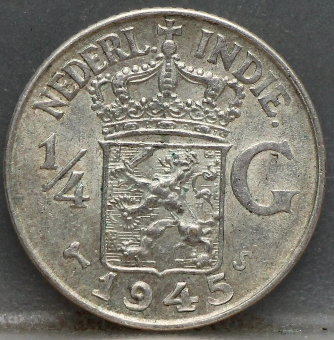 1/4 Gulden 1945 S — Nederlands-Indië Zilver voorzijde