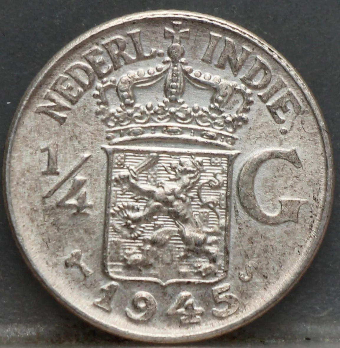 1/4 Gulden 1945 S — Nederlands-Indië Zilver voorzijde