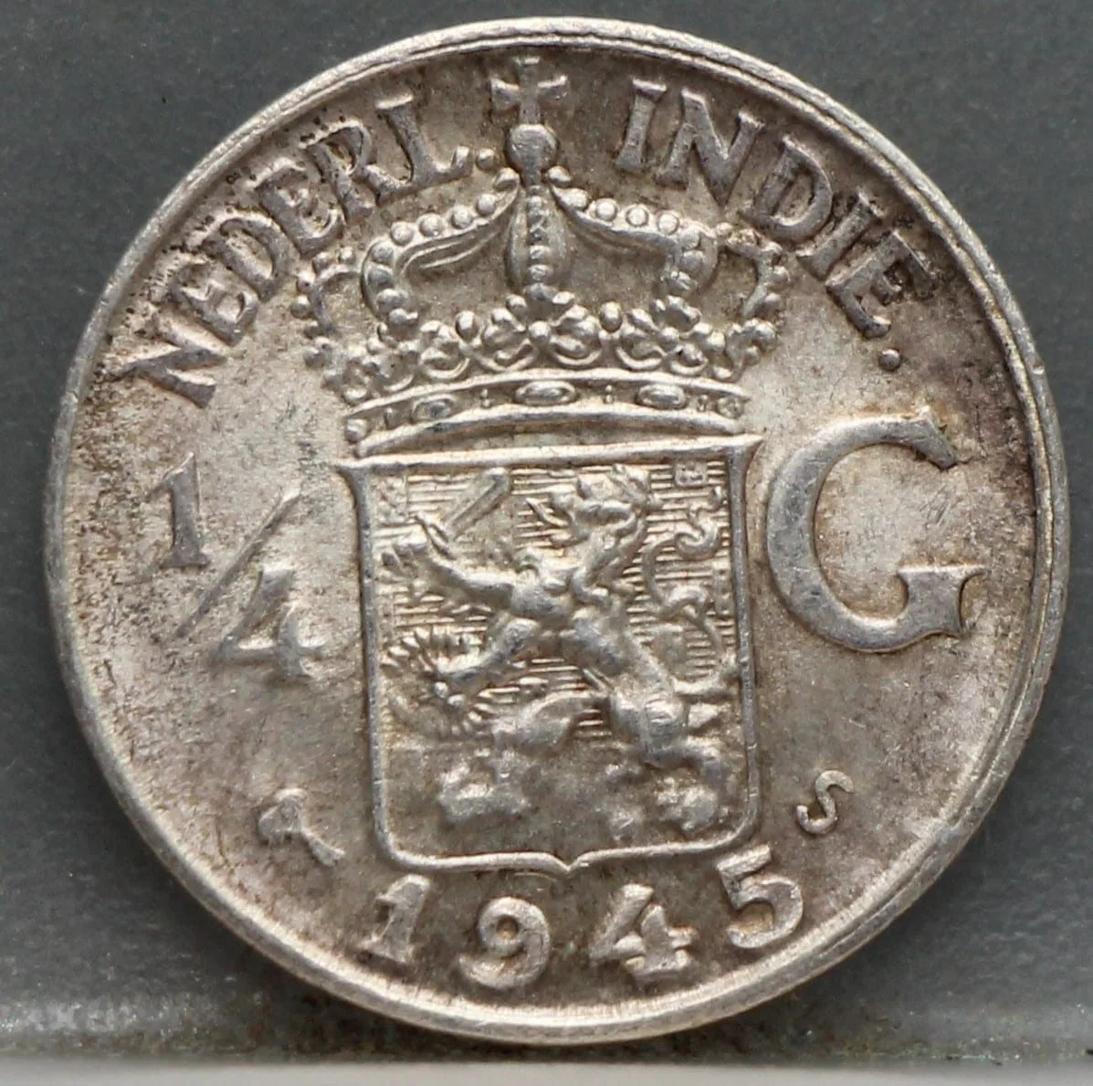 1/4 Gulden 1945 S — Nederlands-Indië Zilver voorzijde