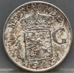 1/4 Gulden 1945 S — Nederlands-Indië Zilver voorzijde