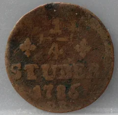 1/4 Stuber 1786 Jülich-Berg — Koper voorzijde