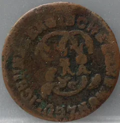 1/4 Stuber 1786 Jülich-Berg — Koper achterzijde