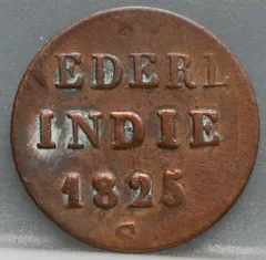 1/8 Stuiver 1825 S — Nederlands-Indië voorzijde