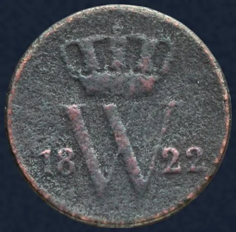1 Cent 1822 B Willem I