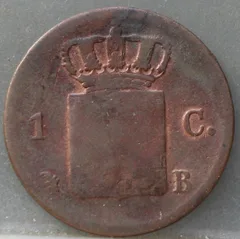 1 Cent 1823 B achterzijde
