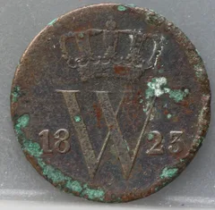 1 Cent 1823 Utrecht — Willem I voorzijde