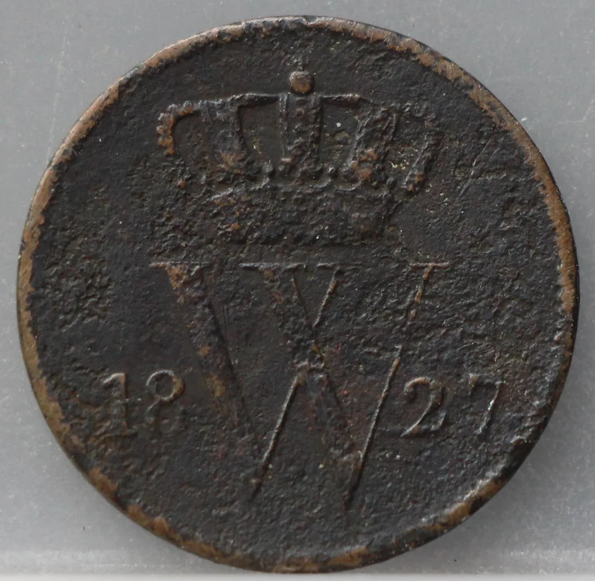 1 Cent 1827 Utrecht voorzijde