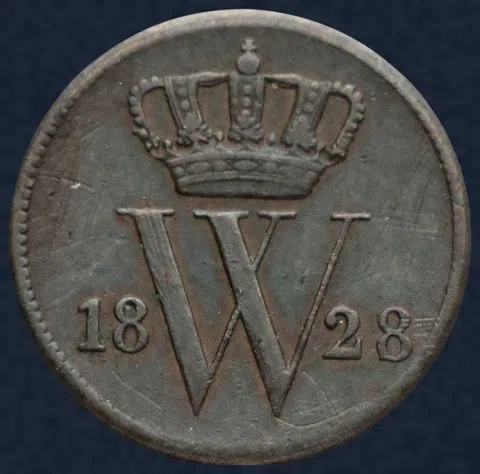 1 Cent 1828 U - Willem I