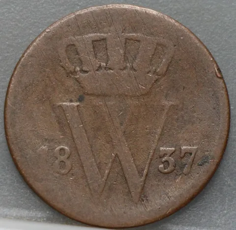 1 Cent 1837 Willem I — Koper