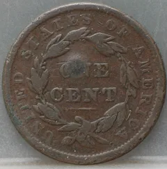 1 Cent 1838 — USA achterzijde