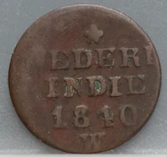 1 Cent 1840 W — Nederlands-Indië Koper voorzijde