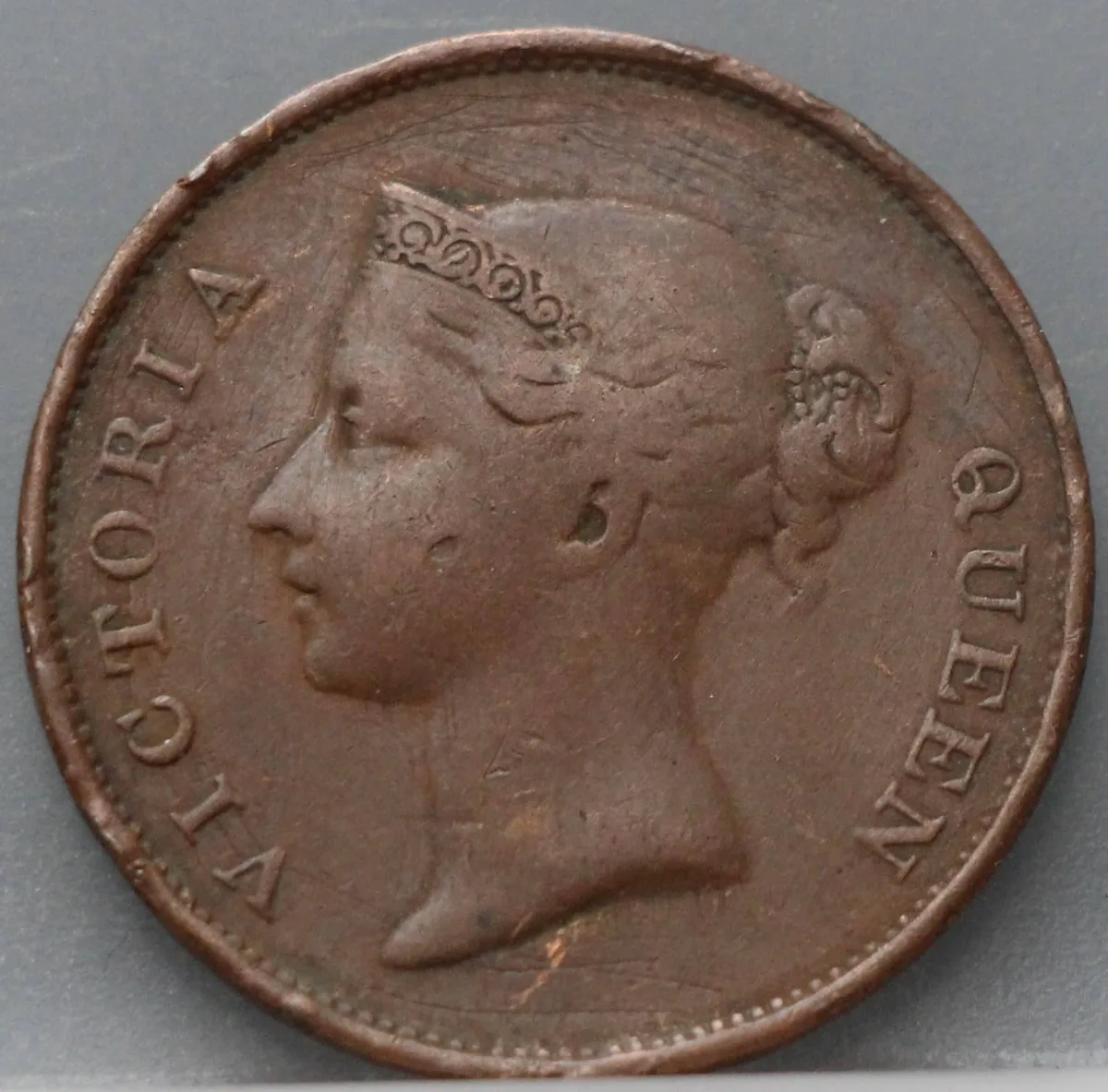 1 Cent 1845 — East India Company voorzijde