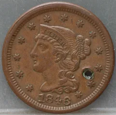1 Cent 1846 – Kleine Datum – USA voorzijde