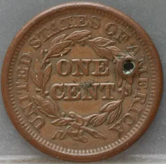 1 Cent 1846 – Kleine Datum – USA achterzijde