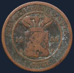 1 Cent 1855 Nederlands-Indië