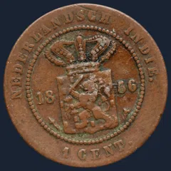 1 Cent 1856 Nederlands-Indië