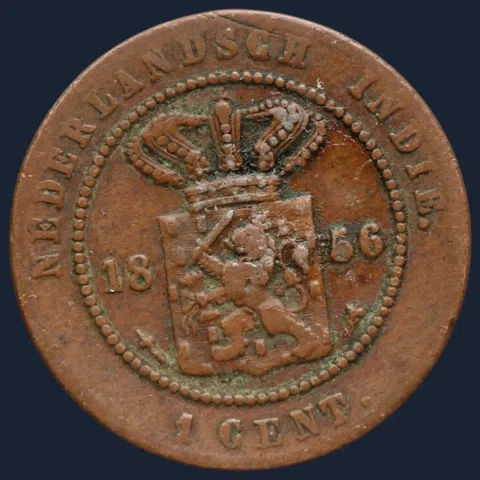 1 Cent 1856 Nederlands-Indië