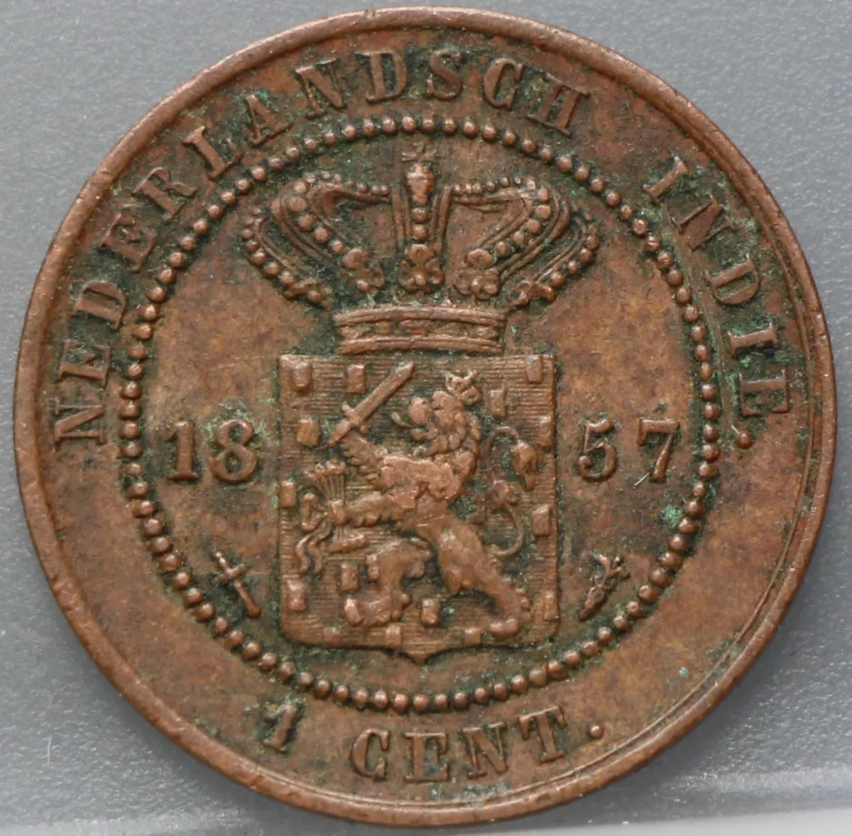 1 Cent 1857 Nederlands-Indië Koper voorzijde