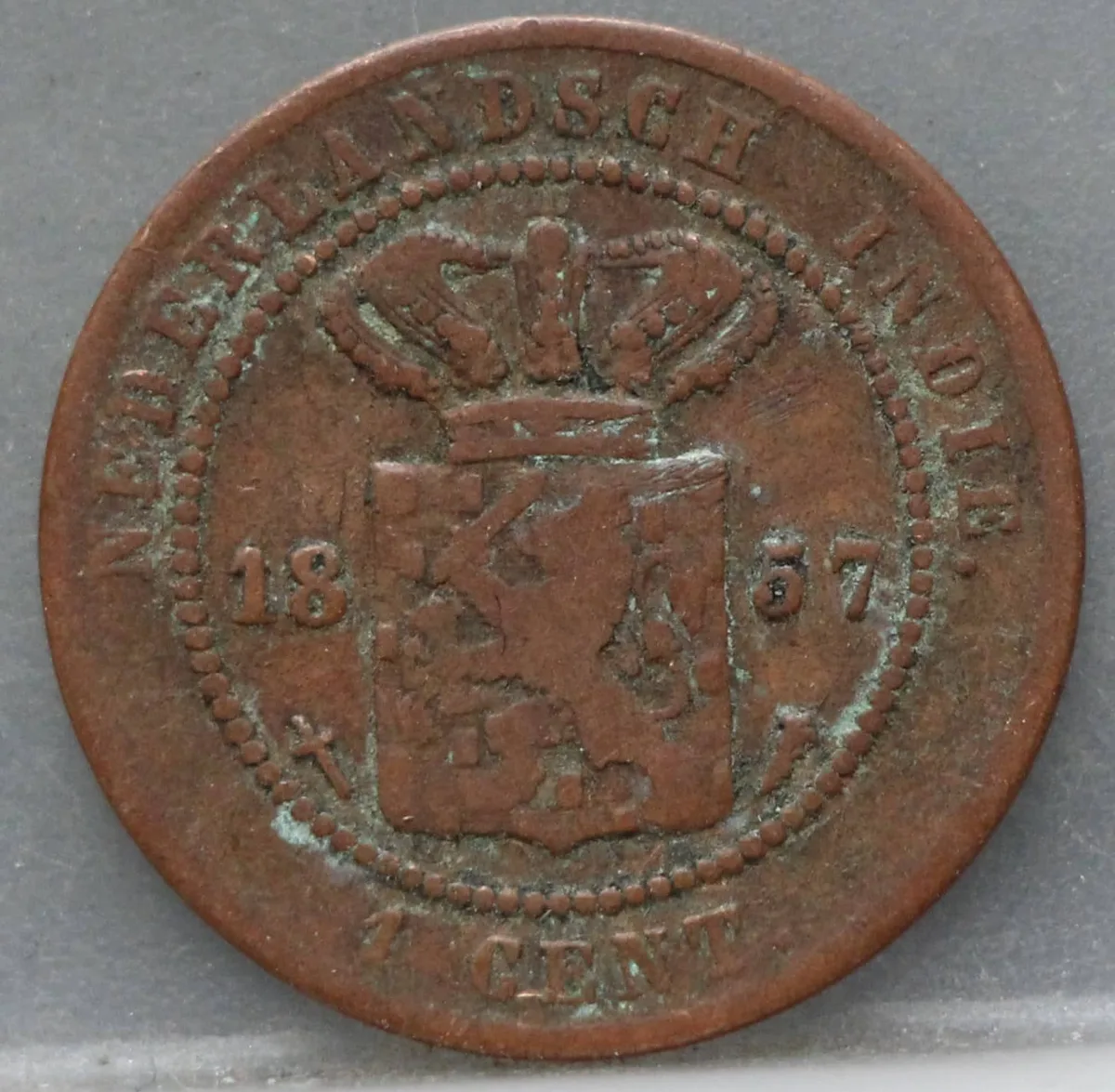1 Cent 1857 Nederlands-Indië — Koper voorzijde