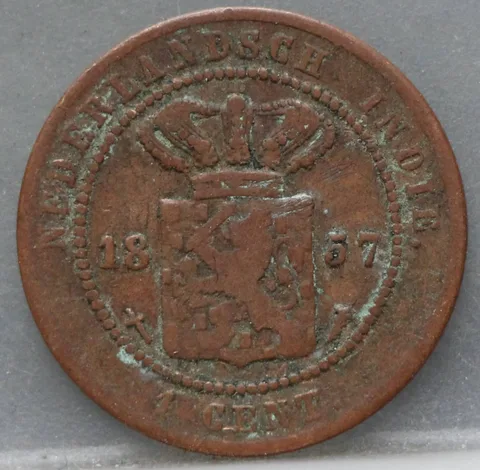 1 Cent 1857 Nederlands-Indië — Koper